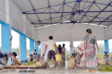 Open Market Shed,Pingla Krishak Bazar